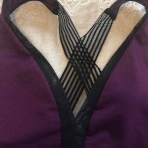 Victoria's Secret Intimates & Sleepwear - VS Sport:Purple/Black Sports Bra CrissCross Back:M Victoria's Secret Intimates & Sleepwear - VS Sport:Purple/Black Sports Bra CrissCross Back:M